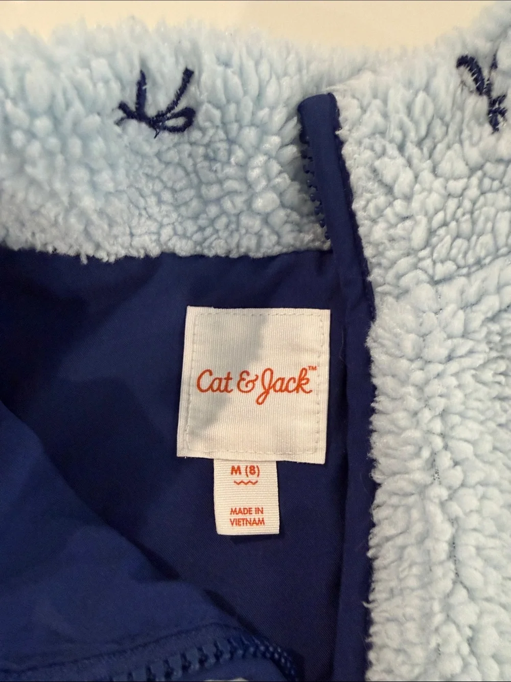 Girls Cat & Jack Blue Bow Fleece